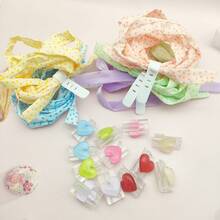 4pcs Colorful Glitter Heart Shaped Data Cable Protector, Anti-Bending Anti-, Rhinestone Braided Sleeve, Compatible With Apple/Type-C, Cute Charging Cable Saver - Multicolor - View 2