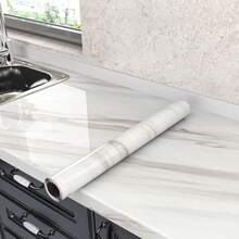 ucdfi 1 Rollo de papel tapiz autoadhesivo impermeable de PVC para decoración de cocina, pegatinas de pared para decoración de habitaciones, armarios, muebles de cocina y baño - mármol - Ver 3