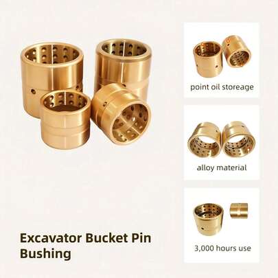 Excavator Car Bucket Pin Bushing 40,45MM -Various Models,Work With Commins Mitsubishi Yanmar Kubota Engine,Compatiable With Komatsu Hitachi Sany XCMG Equipment