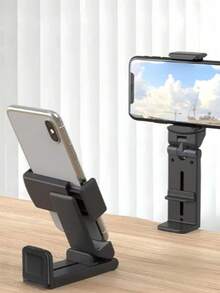 Adjustable Mini Folding Stand Phone Holder Universal Aircraft Phone Holder Hands-Free Viewing Supports Multi-Directional Two-Way 360-Degree Rotation Portable Travel Train Seat Holder Spring Gift - Multicolor - View 3