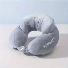 1pc U-Shaped Travel Neck Pillow, Upgraded Support, Memory Foam Airplane U-Shaped Pillow, Neck Support Cushion, Car Sleeping Pillow, Portable Travel Pillow, Aviation Essential, Carry-On, Spring Travel Essential, Easter Travel Gift, Mother's Day Travel Gift, Road Trip Essential, Commute Travel Accessory - Multicolor - View 12