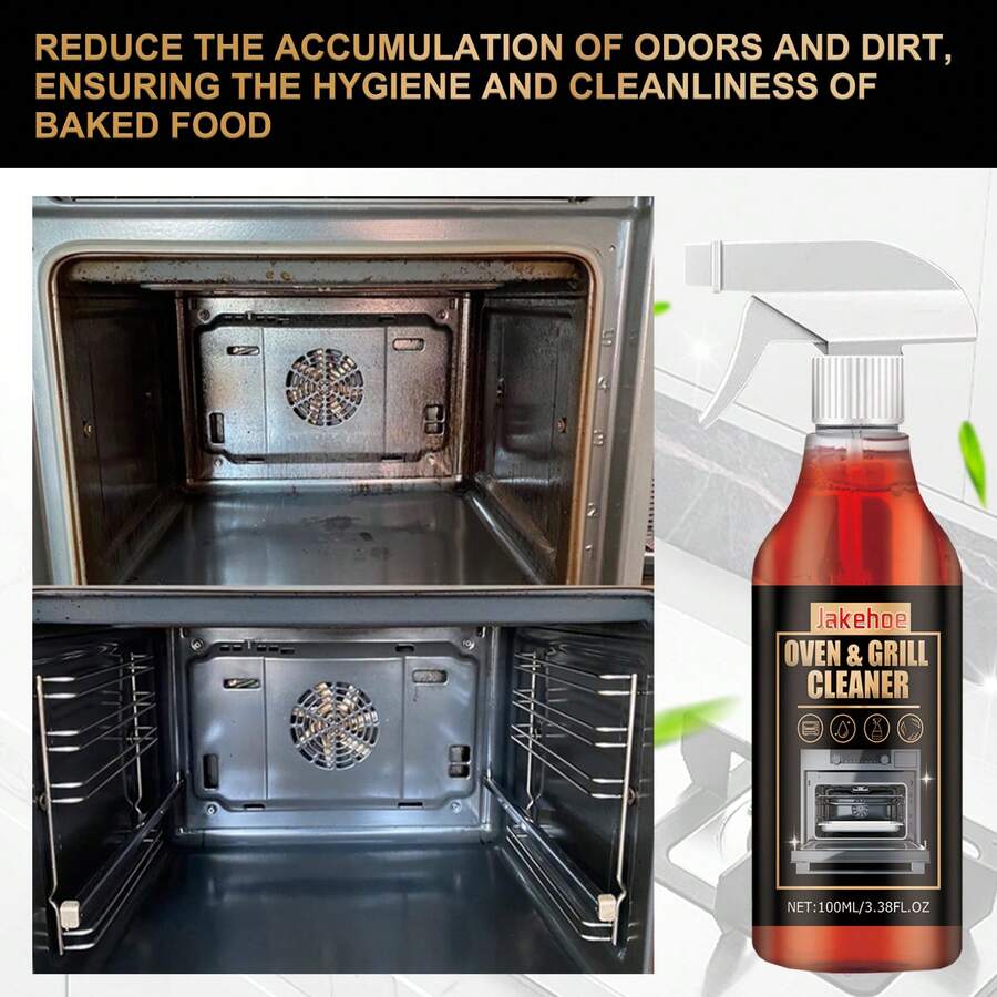 1pc Oven And Grill Cleaning Agent, Specialized Oven And Grill Cleaner To Remove Stains, Odors And Grease