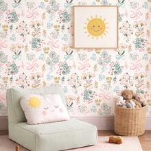 ihomeli Wallpaper Motif Bunga Lembut yang Dapat Dilepas, Wallpaper Tempel Desain Tanaman Klasik, Wallpaper Bunga Tradisional - beraneka warna - View 6