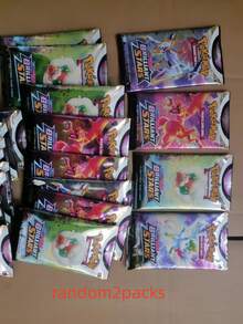 Hasbro Bộ bài Pokemon Trading Card Game 360 lá/hộp, 10 lá/gói, dòng Sword & Shield, gói mở rộng Brilliant Stars, bộ sưu tập bài, bài hiếm, đấu bài, trò chơi trên bàn, quà tặng ngày lễ, quà tặng tiệc tùng, quà Giáng sinh, quà cho trẻ em - Nhiều màu - Xem 6