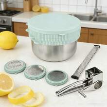 1 dụng cụ nhà bếp bằng thép không gỉ: bào phô mai, thái lát, bào vỏ chanh, bào sô cô la, gọt vỏ trái cây, cắt rau củ. - Nhiều màu - Xem 2