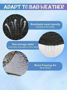 Multi-Size Sunshade Cloth,Outdoor Sunshade Black-Colored High-Density Polyethylene Sunshade Net, Suitable For Dog Houses, Chicken Coops, And Greenhouses. The Plant Sunshade Cloth And Sunshade Sail Awning Cloth Provide Double Protection,For Garden Terraces, Plant Sunshades, Greenhouses Outdoor Pavilions And Lawn Sunshades. The Sunshade Cloth Is Suitable For Dog Houses And Chicken Coops And Is Easier To Hang Up - Multicolor - View 6