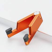 Giá đỡ điện thoại phẳng hình chữ V có thể gập lại, giá đỡ máy tính bảng và điện thoại thông minh để bàn nhỏ gọn, di động bằng hợp kim nhôm. - Khung đỡ hình chữ V bằng hợp kim nhôm, màu cam - Xem 7