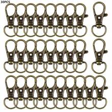 10/20/30/50 piezas Ganchos giratorios con cierre, Colgadores de llavero, Clips en D para cordones, Accesorios para hacer llaveros y cordones, Accesorios para hacer carteras, Manualidades DIY - Llavero pequeño - Ver 25