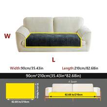 1 pieza Cojín de sofá de jacquard de peluche, almohadilla para asiento antideslizante y apta para mascotas, cubierta de sofá gruesa y cálida para sofás de 1 a 4 plazas, cubierta protectora decorativa, lavable a máquina - Multicolor - Ver 38