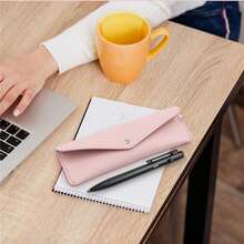 Hộp bút học sinh bằng da PU bán chạy xuyên biên giới, hộp bút đa năng có ngăn đựng thẻ dung tích lớn, vật dụng cần thiết cho năm học mới. - Mảnh duy nhất - Xem 2