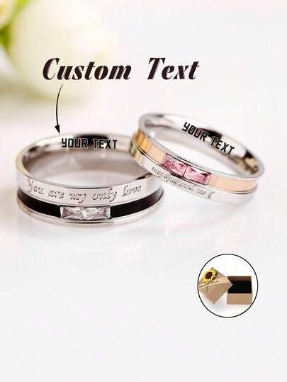 1 chiếc nhẫn đôi, nhẫn cưới, unisex, khắc chữ theo yêu cầu, nhẫn đôi bạc, nhẫn khắc tên tinh tế, nhẫn tùy chỉnh, nhẫn khắc chữ, trang sức cá nhân hóa, nhẫn nữ, quà tặng tùy chỉnh, quà tặng cho người yêu, quà tặng ngày Valentine, quà tặng ngày của mẹ