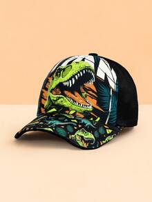 Bộ 2 món gồm mũ lưỡi trai và túi đeo ngực họa tiết khủng long cho bé 3-5 tuổi, thời trang và đa năng, chống nắng, có thể điều chỉnh, phù hợp cho các hoạt động hàng ngày, du lịch và nghỉ lễ. - Nhiều màu - Xem 7