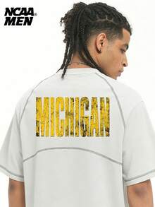 Men's Spring Letter Print T-Shirt Top, Sleeveless Vest Short Sleeve, Couple Matching Style, Spring/Summer/Autumn - White - View 1