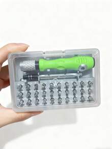 [Bộ tua vít chính xác 32 trong 1] Bộ tua vít từ tính chính xác 32 trong 1, bộ dụng cụ bảo trì đa chức năng với đầu lục giác, Torx, dùng để sửa chữa điện thoại và máy tính xách tay. Lý tưởng cho những người đam mê và kỹ thuật viên sửa chữa điện tử, món quà hoàn hảo cho người yêu thích thiết bị công nghệ, dụng cụ sửa chữa công nghệ, hộp đựng kiểu dáng đẹp, tua vít bền bỉ. - Bộ tua vít - Xem 10