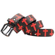 Original Cross-Print Belt Cowgirl & Cowboy Belt With Classic, Minimalist Buckle Belt For Men Women - Multicolor - View 6