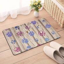 1件装宠物爪印垫，宠物喂食垫，易清洁宠物碗垫，狗狗地板垫，四季通用宠物垫，狗笼垫，猫笼垫，宠物笼垫 - 彩色 - 查看 9