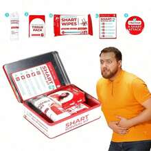 Funny Shart Survival Kit,Ultimate Poop Prank Gag Gift Set Includes Wet Drinks, Fabrics And Funny Brand. Novelty Potty Gag Gifts And Novelty Pack Perfect For Friends Or Family - Red - View 6