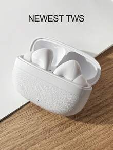 真无线耳机 - 兼容苹果和安卓设备，内置麦克风，防汗，续航长达 24 小时 - 白色，耳机 > 无线，真无线耳机，耳机 - 查看 3