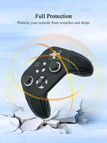 1pc Thickened Silicone Game Controller Cover, Compatible With XBOX Series S And Series X, Anti-Slip Texture Design, Dust-Proof, Sweat-Proof, Scratch-Resistant, Enhanced Gameplay Experience - View 7