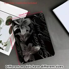 Flower 1pc Protective Folio Tablet Case With Pen Holder, Multi-Angle Stand, Compatible With IPad 10.9/10.2/ Air 5th Gen/Pro 11/10th/9.7/Air 2/7th/8th Gen/Air 4/5/ Air 13/11(M3 2025)/ 11(A16 2025) - Multicolor - View 10