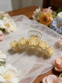 1pc Sakura Casual ABS Plastic Flower Hair Claw Clip, Suitable For Beach Wear And All Seasons - Multicolor - View 16