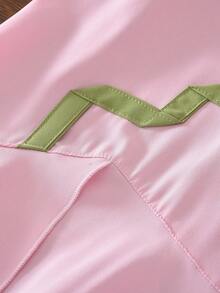 Summer Girls' 3D Floral Asymmetric Sleeveless Dress - Pink - View 6