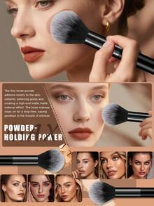 A 44/36-Piece Makeup Brush Set Made Of Biomimetic Fiber Bristles, Featuring Soft Bristles With Strong Pigment Pickup, A Versatile Full-Face Makeup Brush Set Suitable For Eyeshadow, Blush, And Foundation Application. - Multicolor - View 3