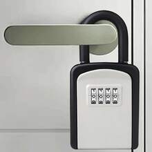4-Digit Password Key Lock Box, Waterproof Key Storage Lock Box With Detachable Chain And Metal Hook, Cross-Border Security Anti-Theft Key Box, Home Decor Key Holder, Password Lock Box - Multicolor - View 13