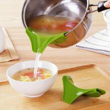 1pc / 2pcs Kitchen Anti‑Spill Pot Tool, Round Mouth Guide Spout, Soup Pouring Tool, Small Kitchen Accessory - Multicolor - View 8