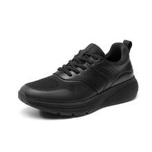 Men's Casual Dress Fashion Sneakers Cushioned Walking Non Slip Breathable All-Day Comfort Shoes - màu đen - Xem 5