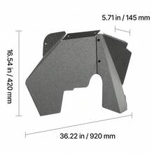 Inner Fender Liner, Front Fender Liner Compatible With 2007-2018 Jeeps JK/JKU 2/4 Doors, Steel Mud Guards Bolt-On Style Fenders Flare, Wheel Well Cover Fenders Flare Liners, Scratch-Resistant - 正面 - 查看 10
