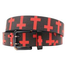 Original Cross-Print Belt Cowgirl & Cowboy Belt With Classic, Minimalist Buckle Belt For Men Women - Multicolor - View 3