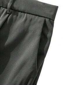 男士休闲商务西装裤 - 灰色 - 查看 6