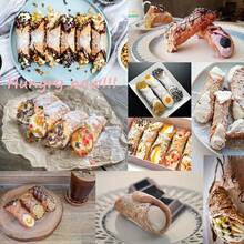 Khuôn làm bánh bằng thép không gỉ - Ống làm bánh cannoli tái sử dụng cho bánh ngọt Đan Mạch, làm bánh tại nhà cho gia đình, món tráng miệng ngày lễ và dã ngoại - Dụng cụ nhà bếp chuyên nghiệp tự làm - Xem 4