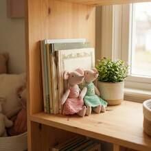 INS Nordic Home 15厘米手工针织迷你老鼠玩偶，北欧风可爱老鼠毛绒玩具，角色扮演安抚玩偶，装饰动物摆件，生日、圣诞节、复活节礼物 - 彩色 - 查看 6