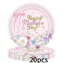 Bộ đồ dùng ăn uống dùng một lần 51 món dành cho Ngày của Mẹ này bao gồm 10 đĩa ăn tối, 10 đĩa tráng miệng, 10 cốc giấy, 20 khăn ăn, 1 khăn trải bàn và 1 banner kéo ra. Bộ đồ dùng ăn uống dùng một lần tiện lợi này rất phù hợp cho cắm trại, dã ngoại, tiệc nướng ngoài trời, đám cưới và tiệc sinh nhật. - Nhiều màu - Xem 11