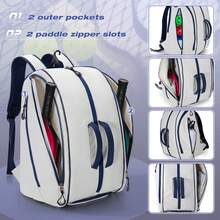 Multifunction Sports Backpack With Independent Shoe Compartment, Wet Dry Separation Storage, Large Capacity Travel Gym Bag, Racket Holder Design For Tennis Badminton, Breathable Shoulder Straps, Durable Lightweight Outdoor Fitness Training Backpack For Men Women - Multicolor - View 2