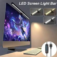 1pc LED Screen Light Bar, Eye-Care USB Reading Mnitor Lamp, Adjustable Brightness & Color Temperature, USB Monitor Light Bar, USB Computer Monitor Light, 3 Color Temperature Dimmable Desk Light For Home Office Gaming - USB Style - View 3