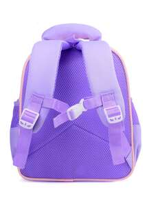 New Cute Pattern Design Student Backpack, Suitable For Boys And Girls, Lightweight And Minimalist, Suitable For School Or Travel - Purple - View 5