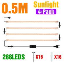 LED Grow Light Bar Full Spectrum AC220V Green Plant Lamp UV IR Red Blue Indoor Hydroponic Flower Seedling Potted Succulent Vegetables Tomato Cactus Bonsai Moss Fish Tank Aquatic Plants Cultivation Growth Box Fill Lighting Pink /Sunlight 1-12Heads With EU Plug 30CM/50CM 11.81Inch/19.69Inch - EU C Type Plug(220-240V) - View 39