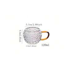 6pcs/4pcs/2pcs 120ml Hammered Texture Mini Tea Cups, Suitable For Home, Office, Tea Room, KTV And Other Occasions - Transparent - View 8