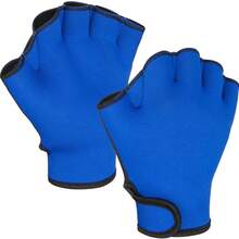 Sports Aqua Gloves Webbed Paddle Swim Gloves Fitness Water Aerobics - Blue - View 8