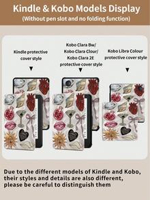 Kingsung Personalized Collage Pattern Tablet Protective Case,Compatible With IPad 9.7/10.2/10.5/10.9/12.9/Pro 11, 10th Gen,Compatible With Samsung Galaxy Tab S6 Lite 10.4 Inch,Compatible With Kindle Paperwhite 12th Gen 2024,Kindle 11th Gen 2022,Kobo Clara Colour,Soft Anti-Fall Protection,Smart Stand/Automatic Wake Up/Sleep - Multicolor - View 11