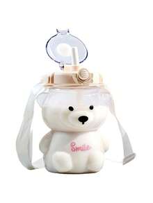 Cute Bear Straw Cup With Lid And Straw, Reusable, Honey Bear Cup, Adorable Bear Shaped Straw Cup, Suitable For Hot/Cold Drinks, Coffee, Alcohol, Juice, Milkshake, Bubble Tea, Birthday Gift, High Aesthetic, Party Supplies, Exquisite Creative Gift, Suitable For Easter, Mother's Day, Independence Day - Multicolor - View 15