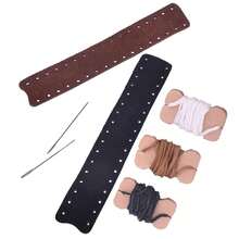 [Free Shipping]DOG Genuine Leather Lever Wrap For Lever Action Rifles & Shotguns, Handcrafted - 紅/黑絨面革 - 查看 5