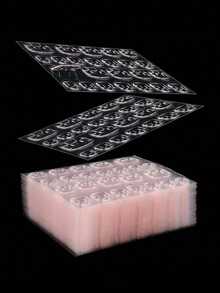 4800pcs/200sheets White Jelly Gel Nail Stickers, Pink Breathable Nail Art DIY Stickers, Strong Adhesive Jelly Gel Nail Strips, Suitable For Nail Pressing, Jelly Double-Sided Nail Gel, Adhesive Sheets, Nail Stickers, DIY Nail Stickers - Army Green - View 2