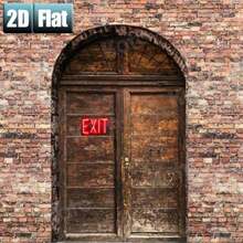 2D Flat, 2D Flat 1pc,Neon Red "EXIT" Sign Glowing In The Dark,Metal Tin Sign,Size(8"X12"/20cm*30cm)Decoratve Paintings/Room/Restaurant/Bar/Door/Garage Decor, 2D Flat - 彩色 - 查看 5