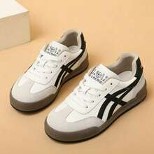 Unisex Casual Sneakers, New Spring/Autumn Student Sports Shoes, Women's Versatile White Vulcanized Shoes, Popular Trainers - Beige - View 4