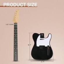 DIY 6 String TL Style Electric Guitar Kit With Mahogany Body Maple Neck - - Default - View 3