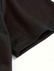 Milano Italy Letter 1 Pcs Women's Plus Size T-Shirt Funny Oversized Graphic Short Sleeve Tee Novelty 100% Polyester Shirt Casual Crew Neck Top 220g - Black - View 4